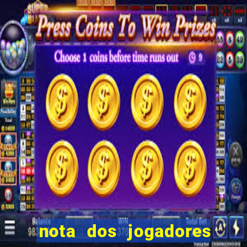 nota dos jogadores do flamengo